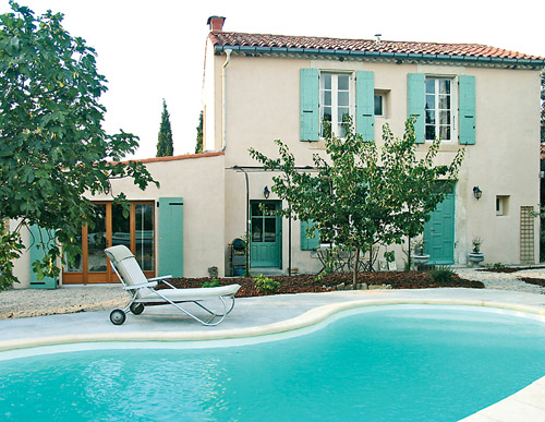 house and pool