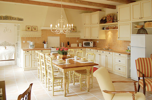 main floor and kitchen